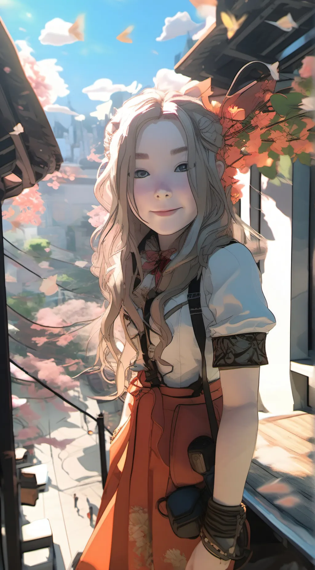 ai character: mom,dad,lily, Emma background