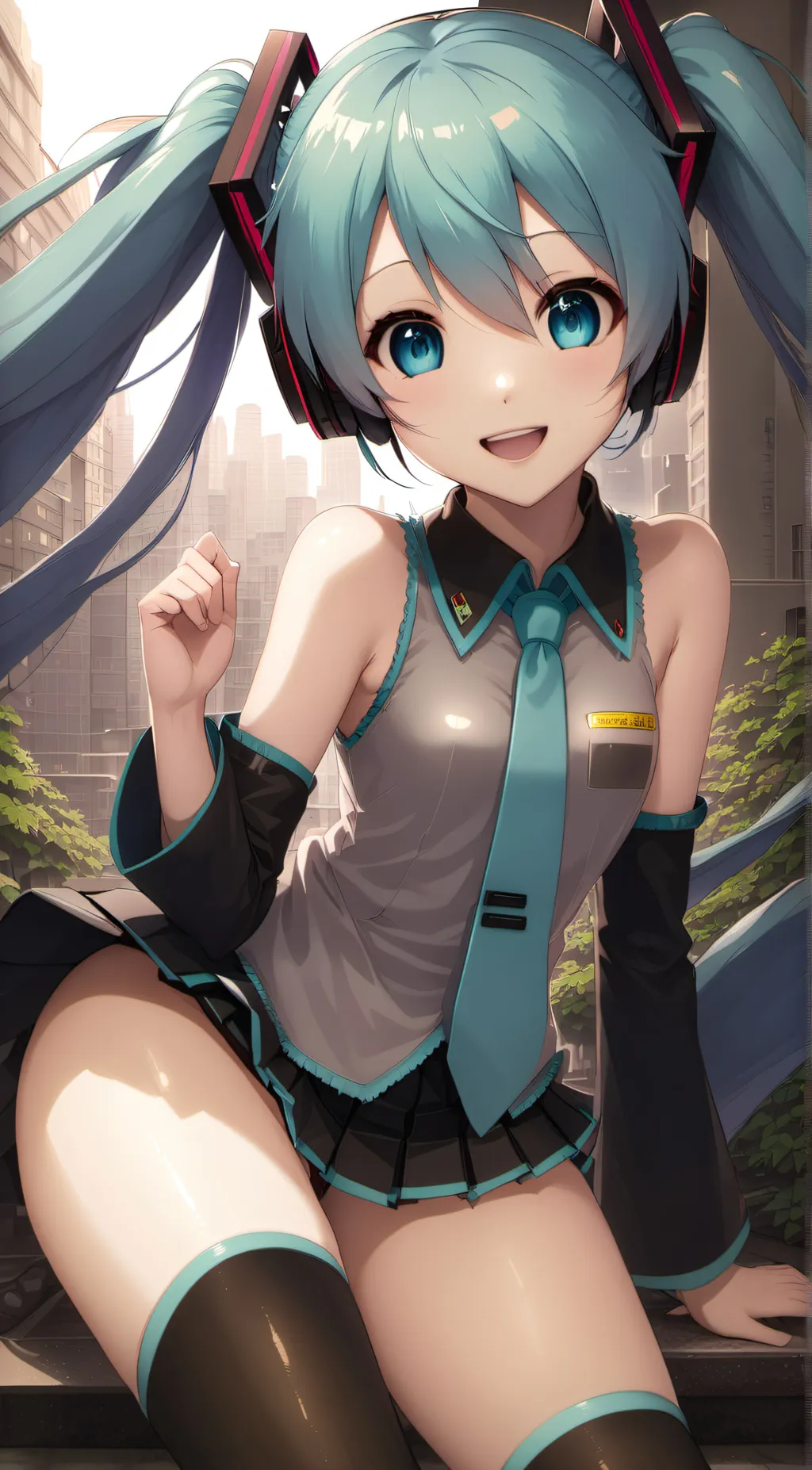ai character: Miku background