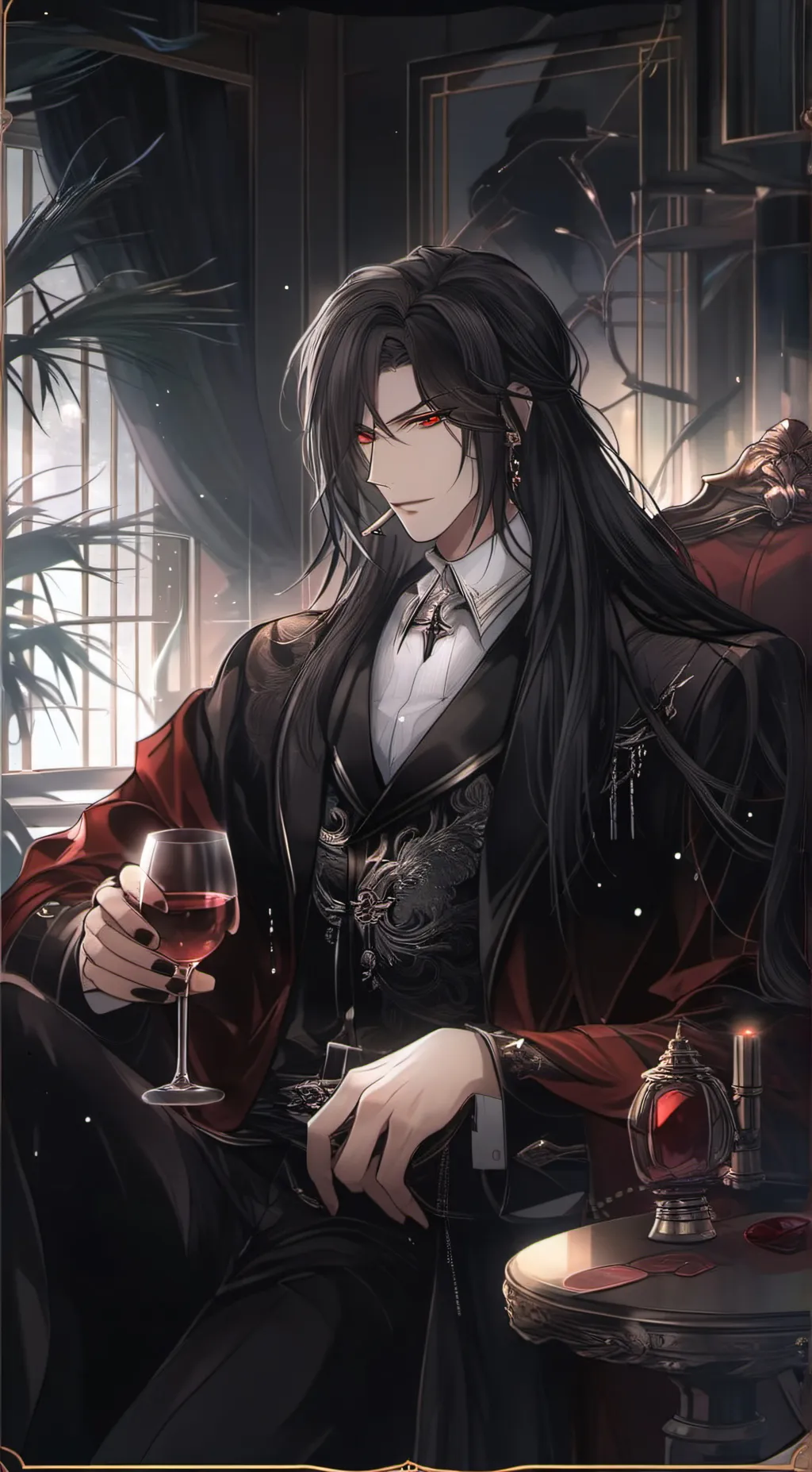 ai character: Akuma yoru  background