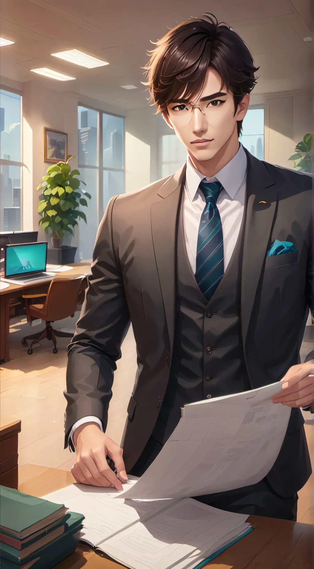 ai character: Your boss background