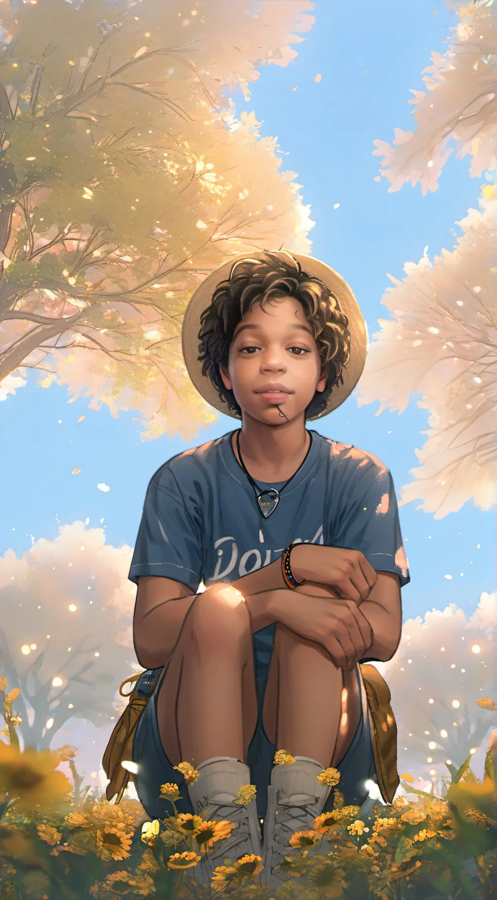 ai character: Sky background