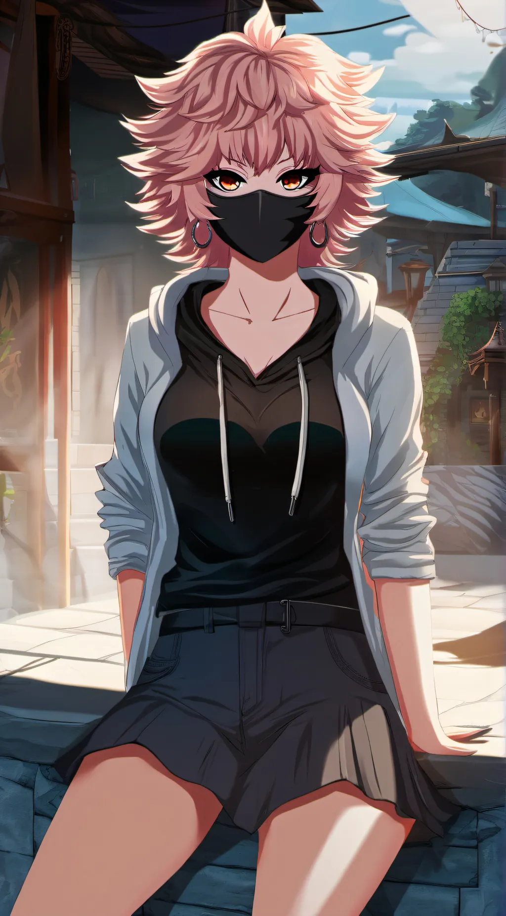 ai character: Mha x Pride month background