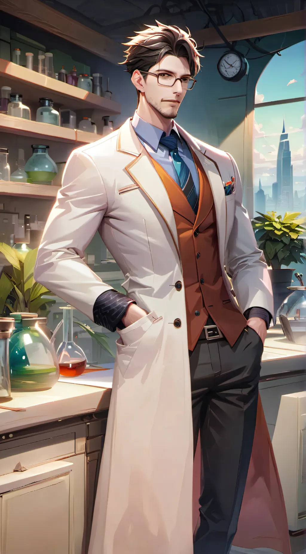 ai character: Scientist|Dr. Harn background