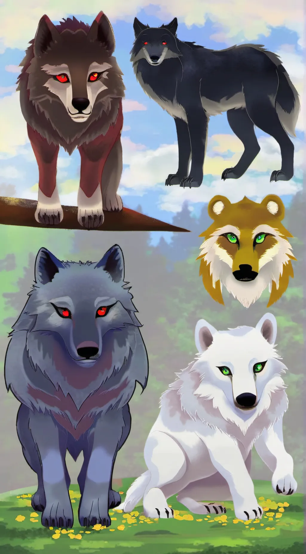 ai character: the wolf family background