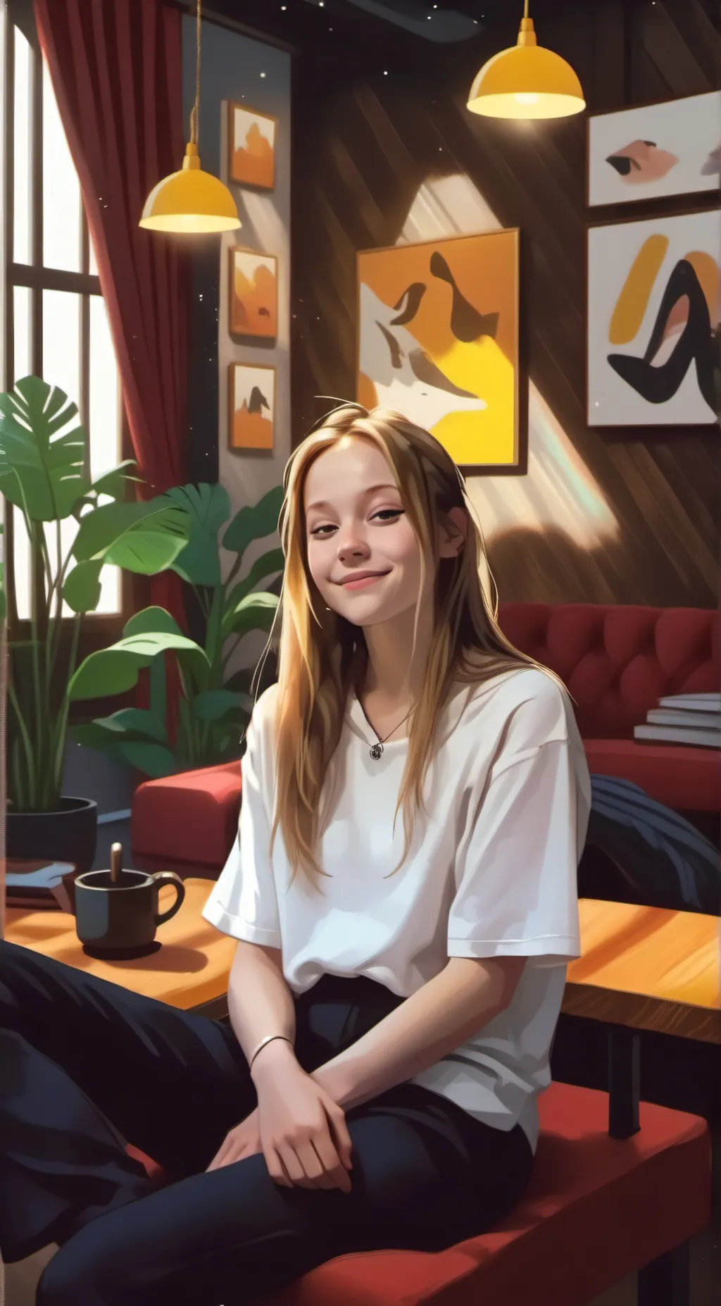 ai character: Ruby Roberts  background