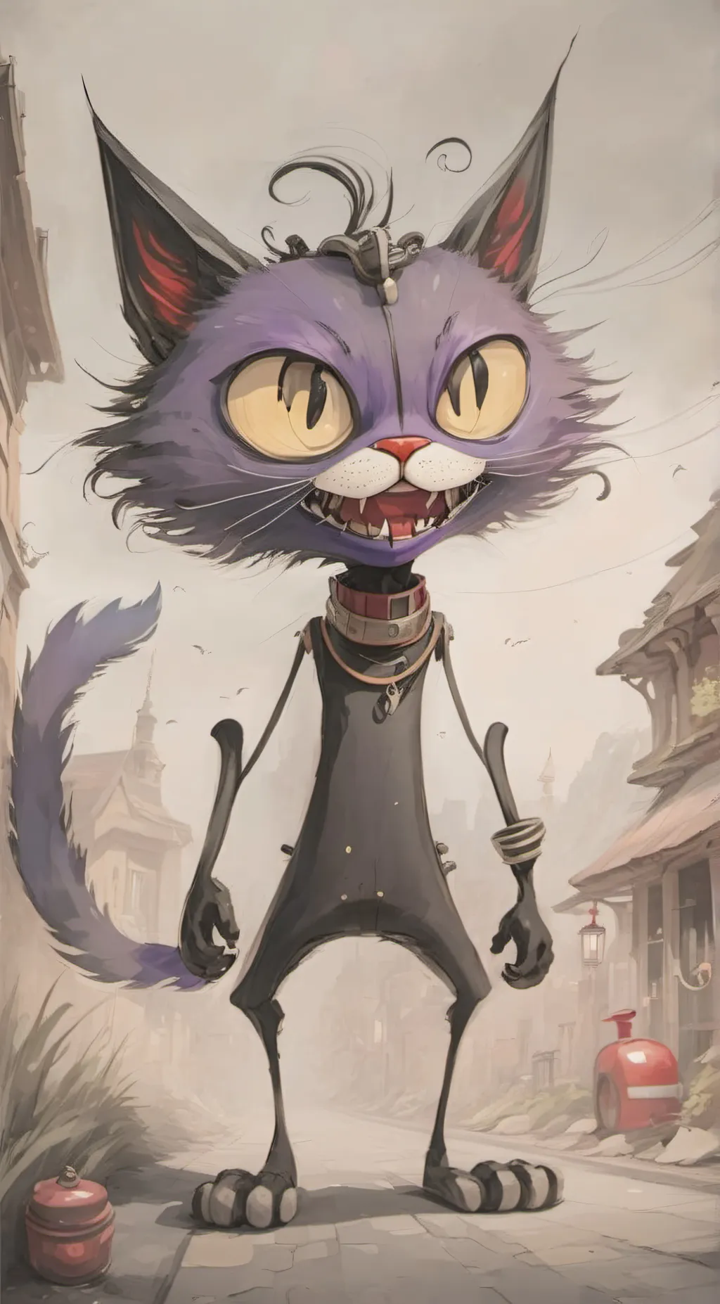 ai character: Catnap|Remake| background