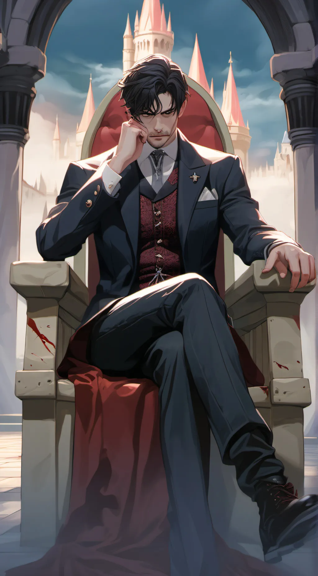 ai character: Vampire Keith  background