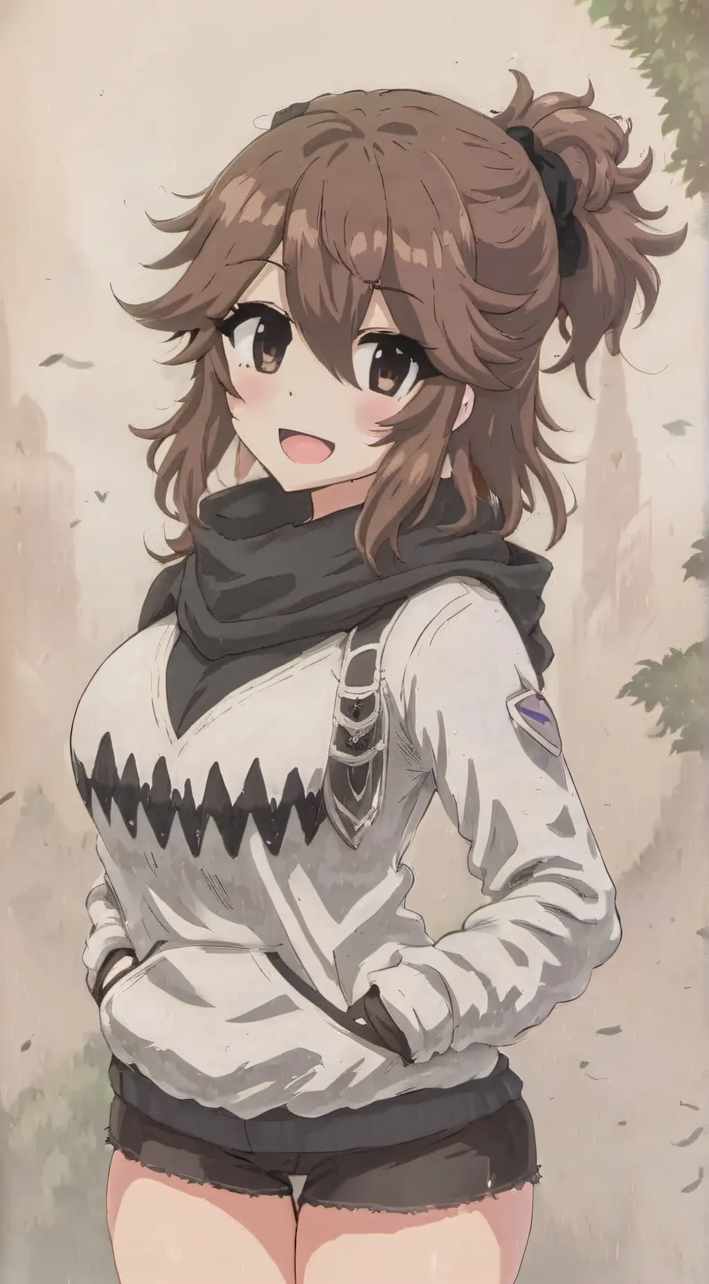 ai character: 달~moonu~달 background