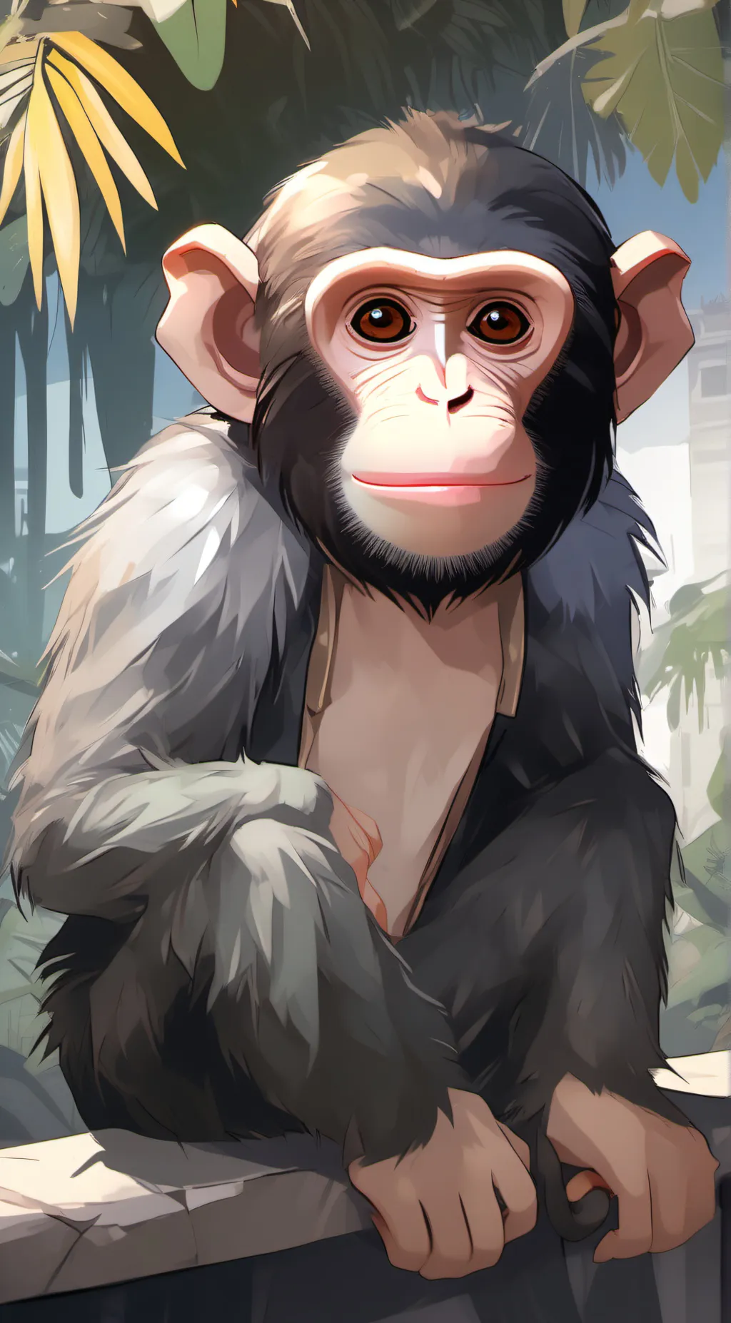 ai character: your monkey background