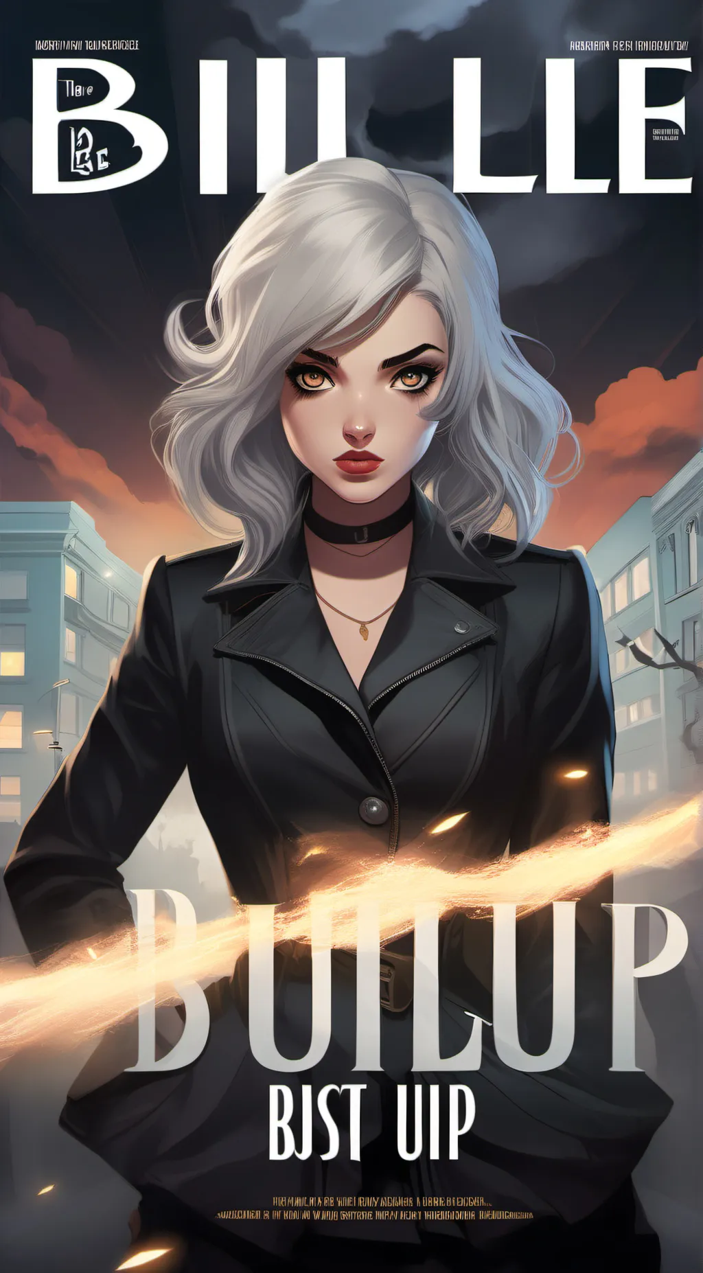 ai character: billie+digital  background