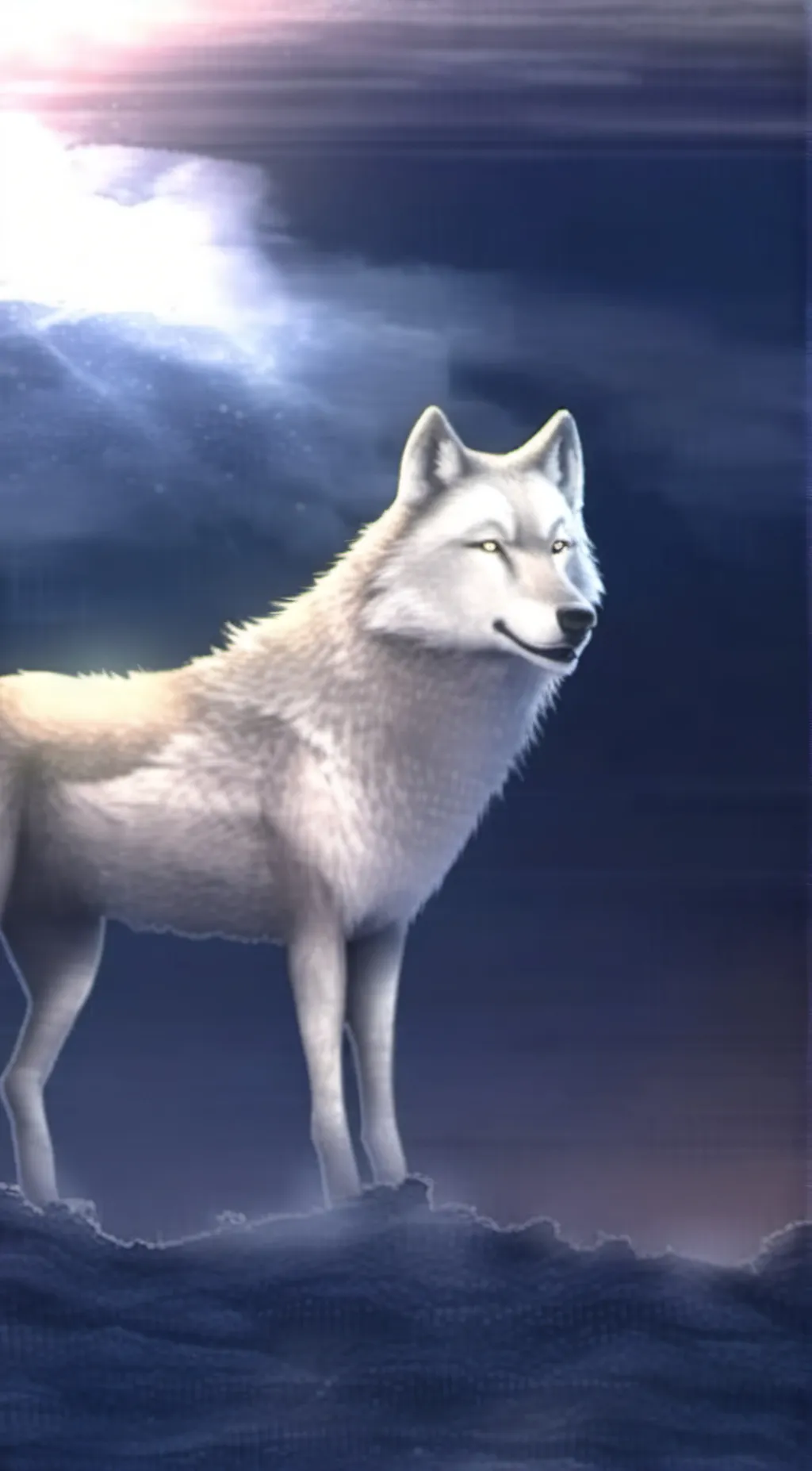 ai character: glacier  background