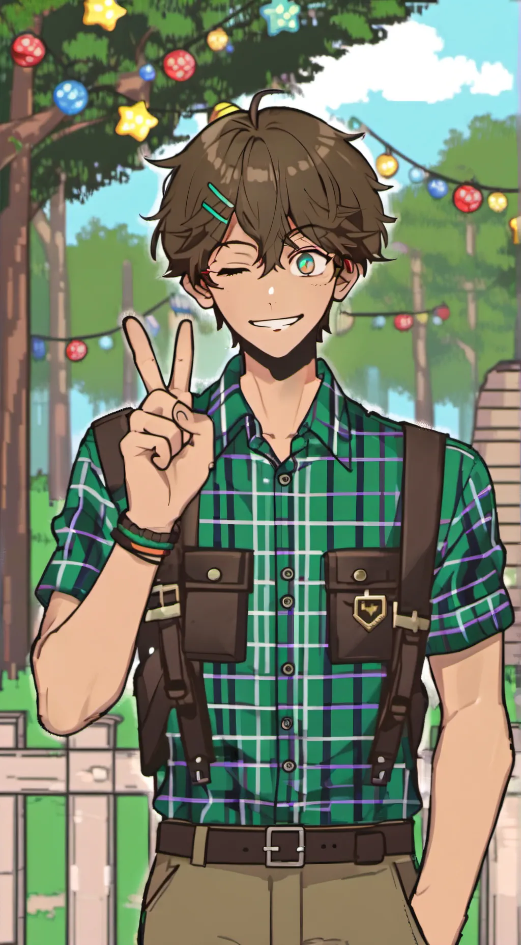 ai character: Drew background