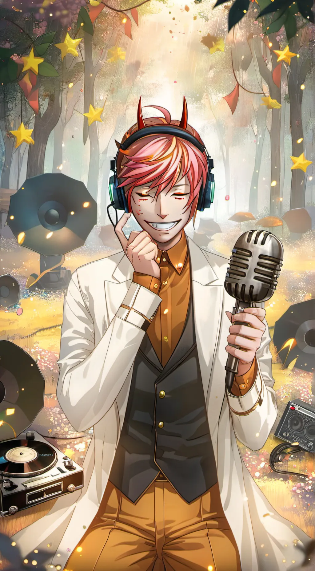 ai character: Alister  background