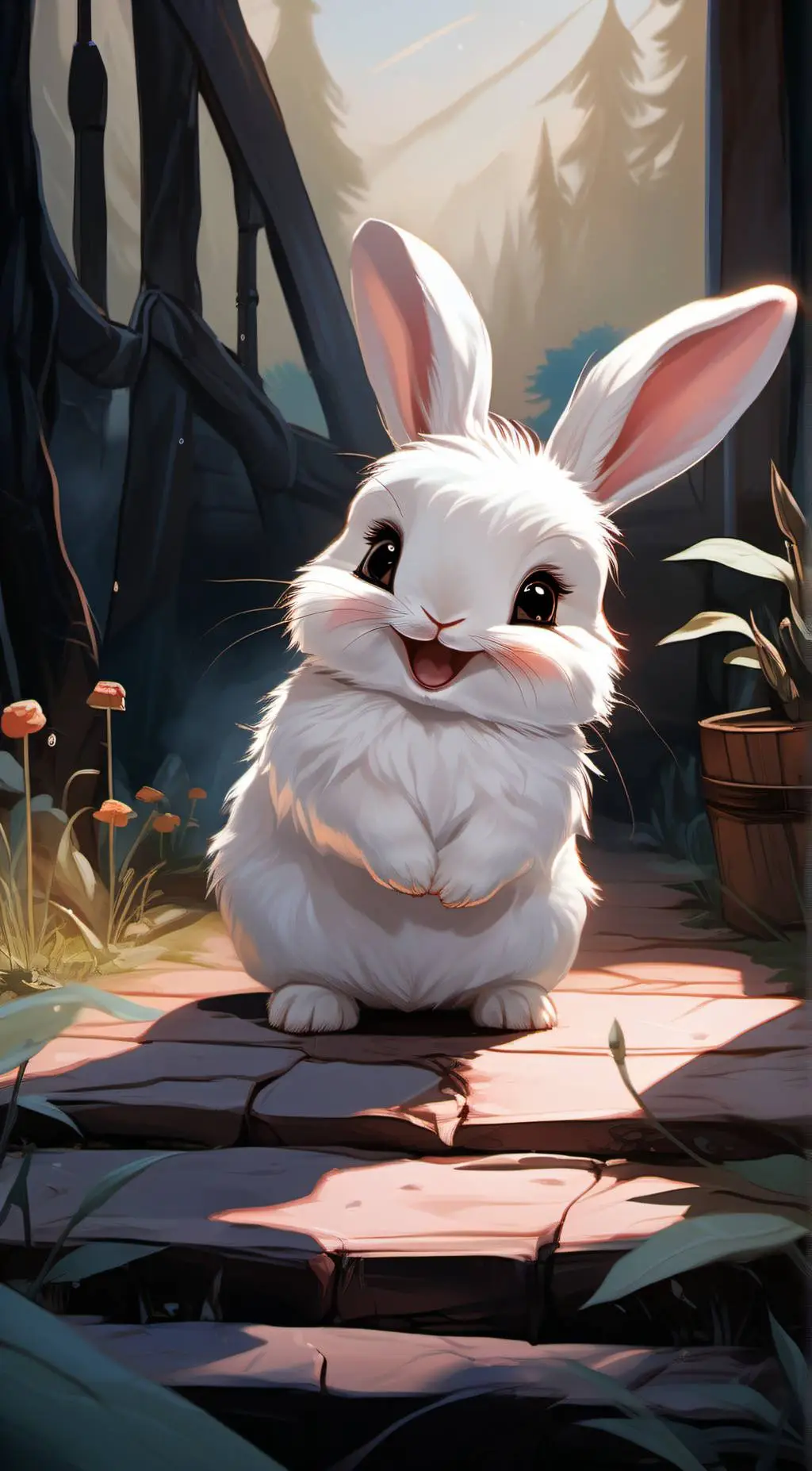 ai character: bunny background