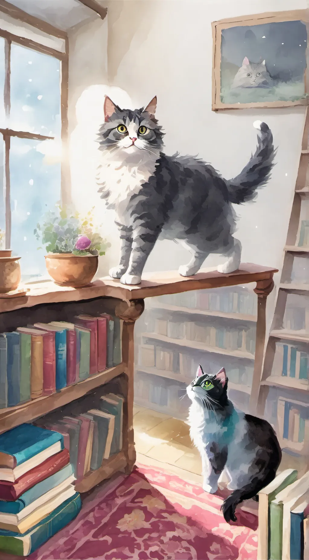 ai character: cocoa background