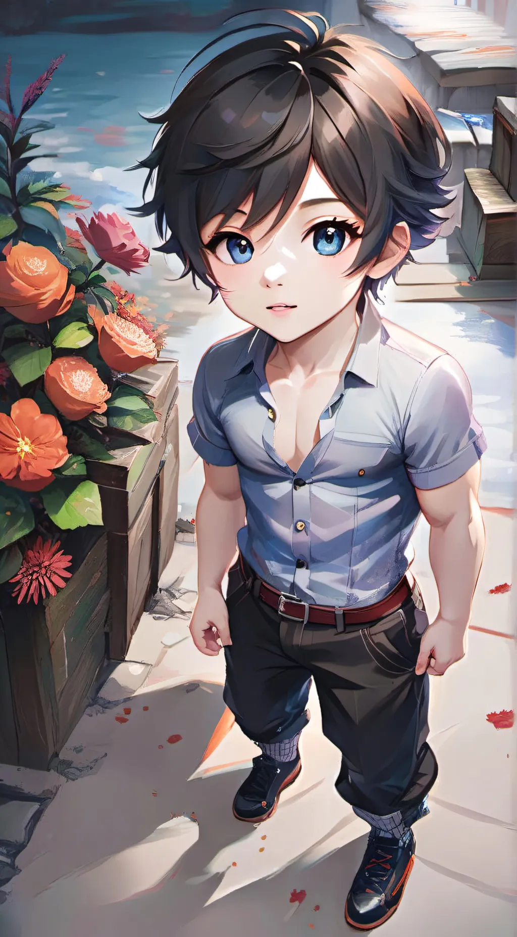 ai character: Justin background