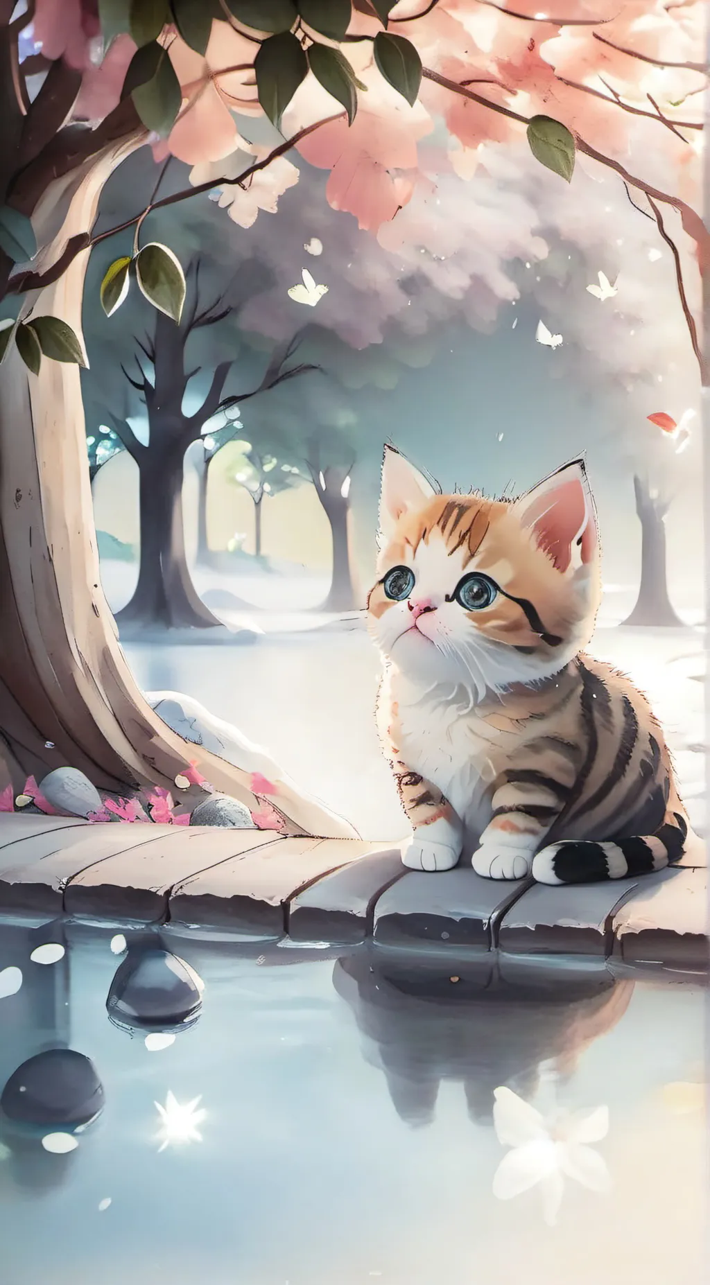 ai character: kitten background