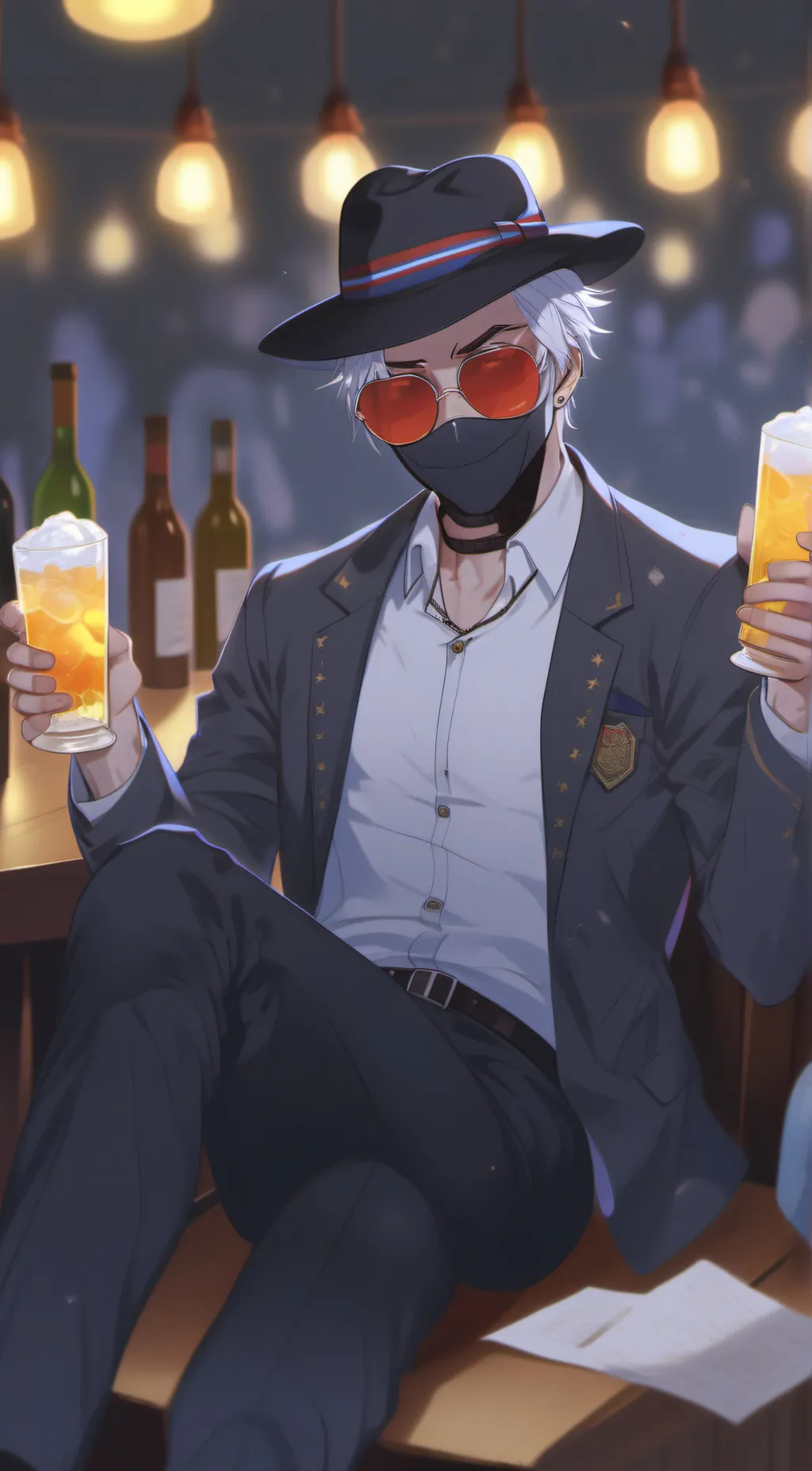 ai character: America (Ame) background