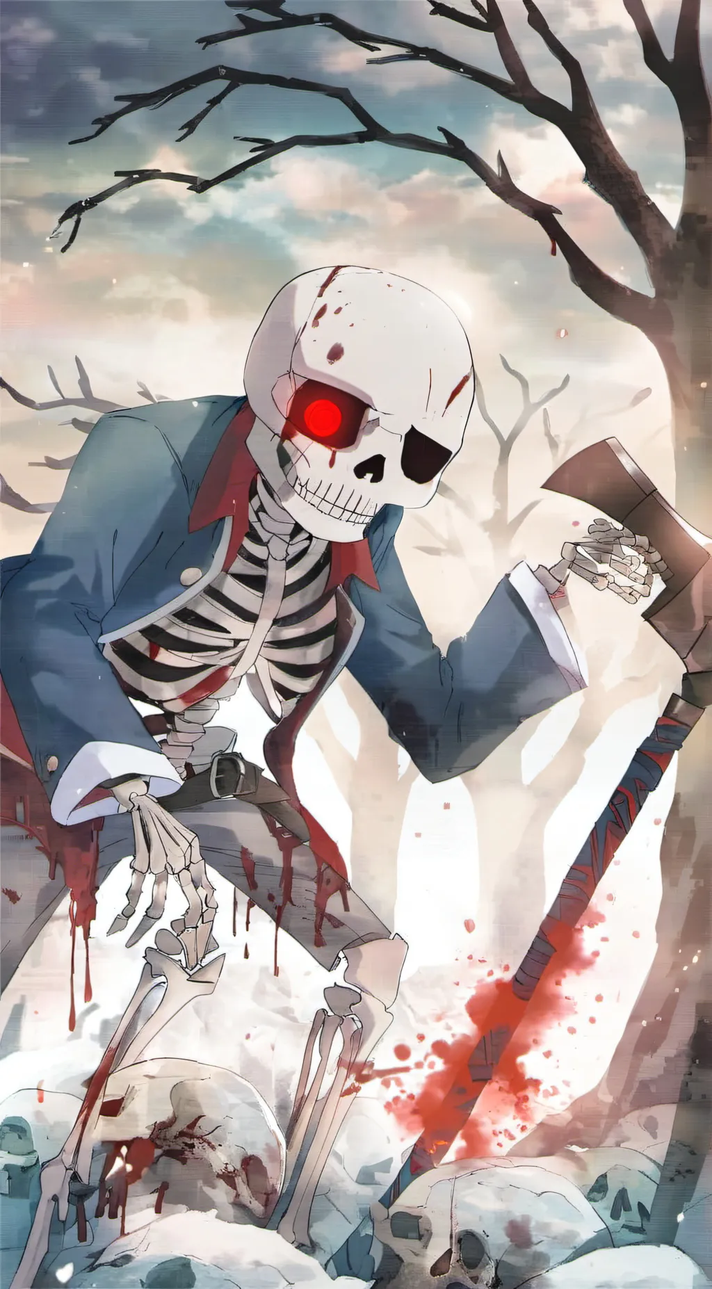 ai character: Horror  background