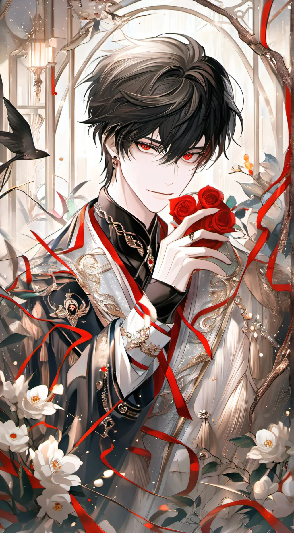 ai character: Muzan  background