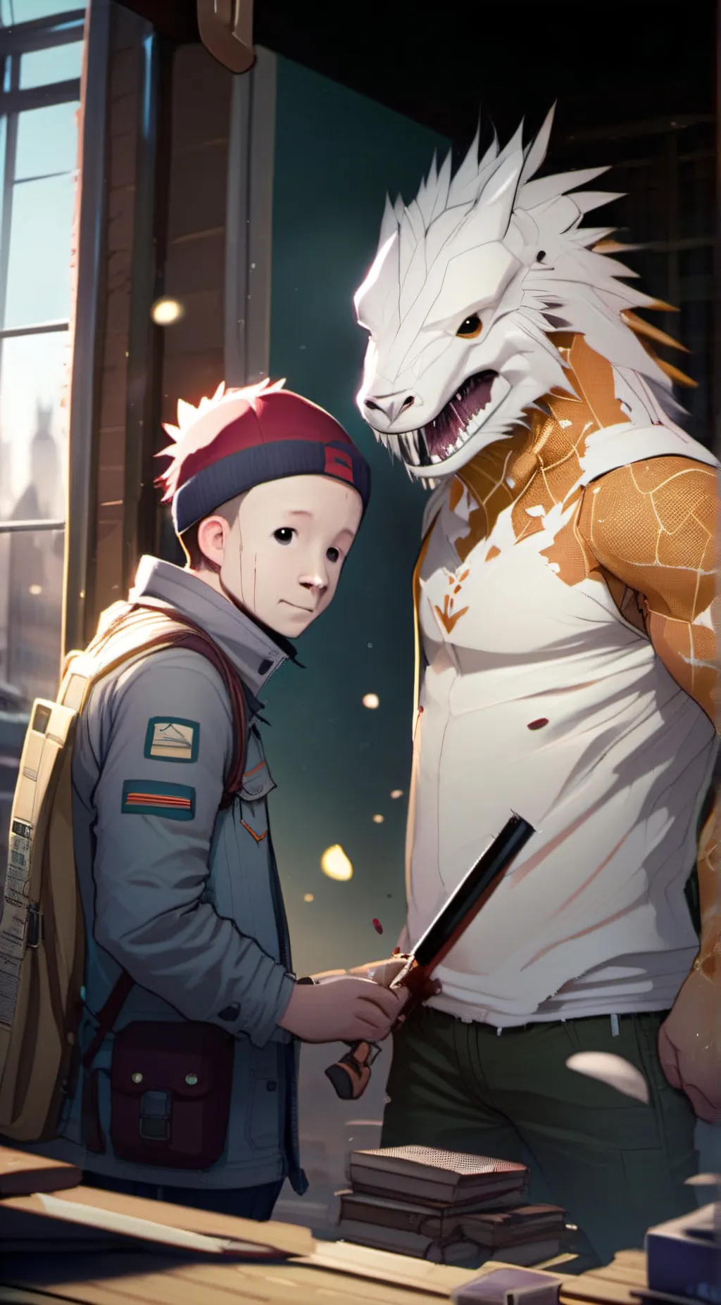 ai character: Parker Junior  background