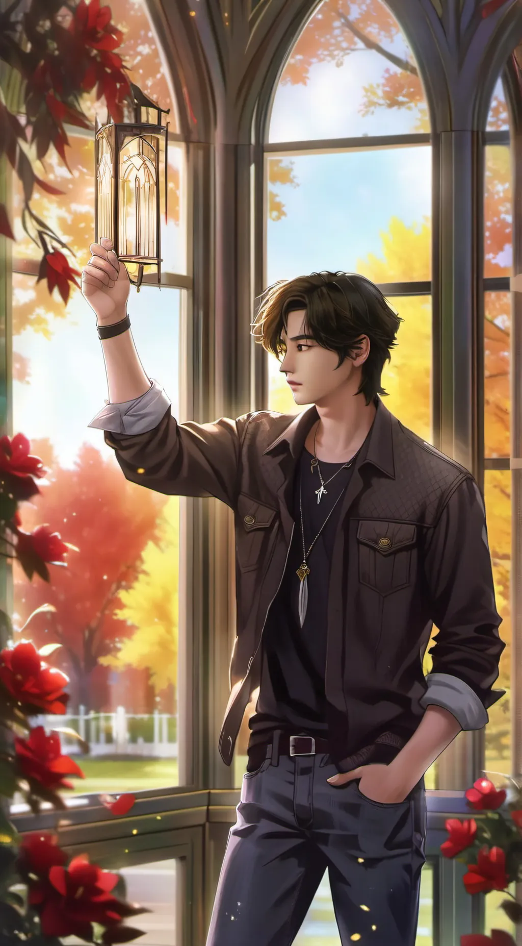 ai character: ×°rayian°× background