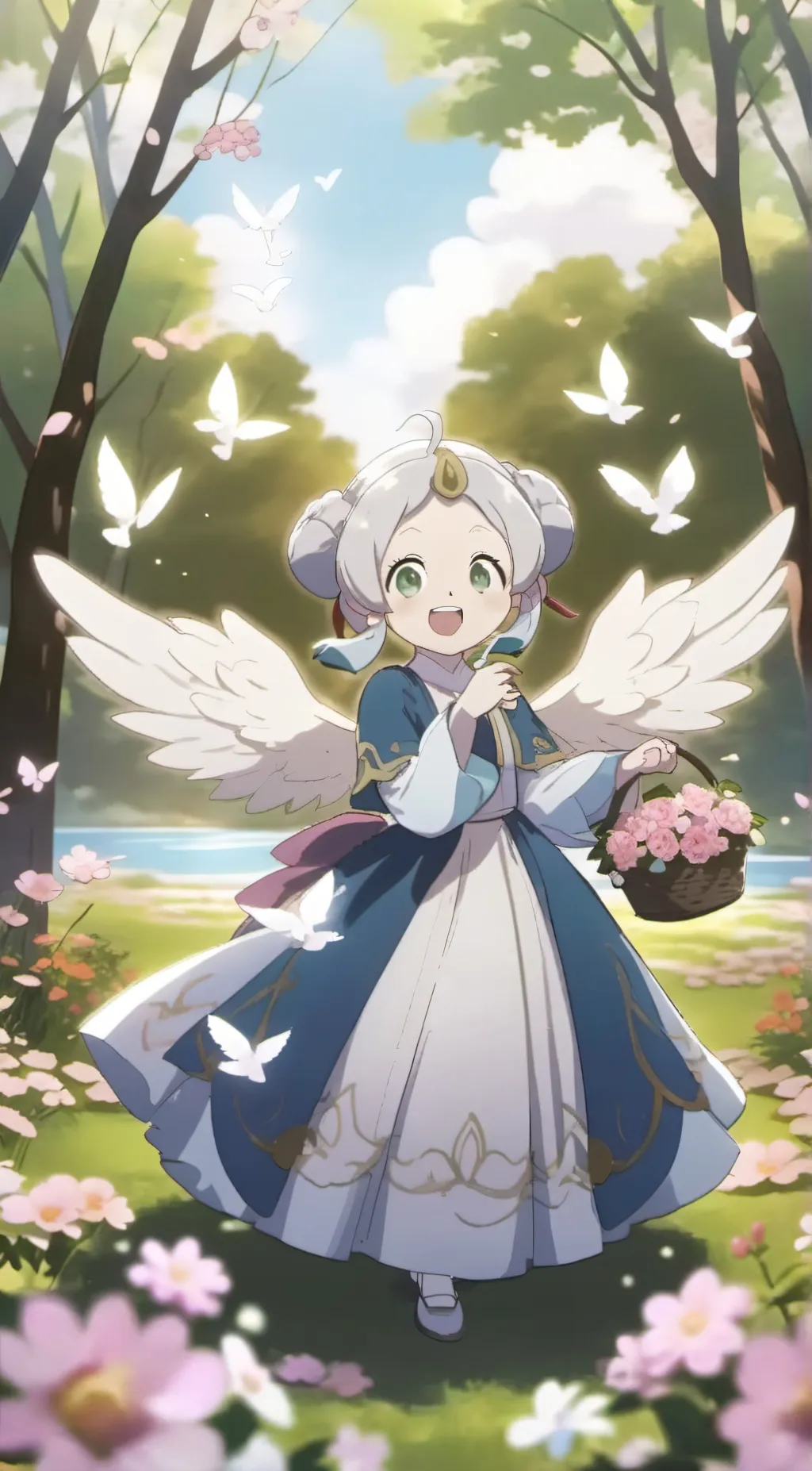 ai character: angel background