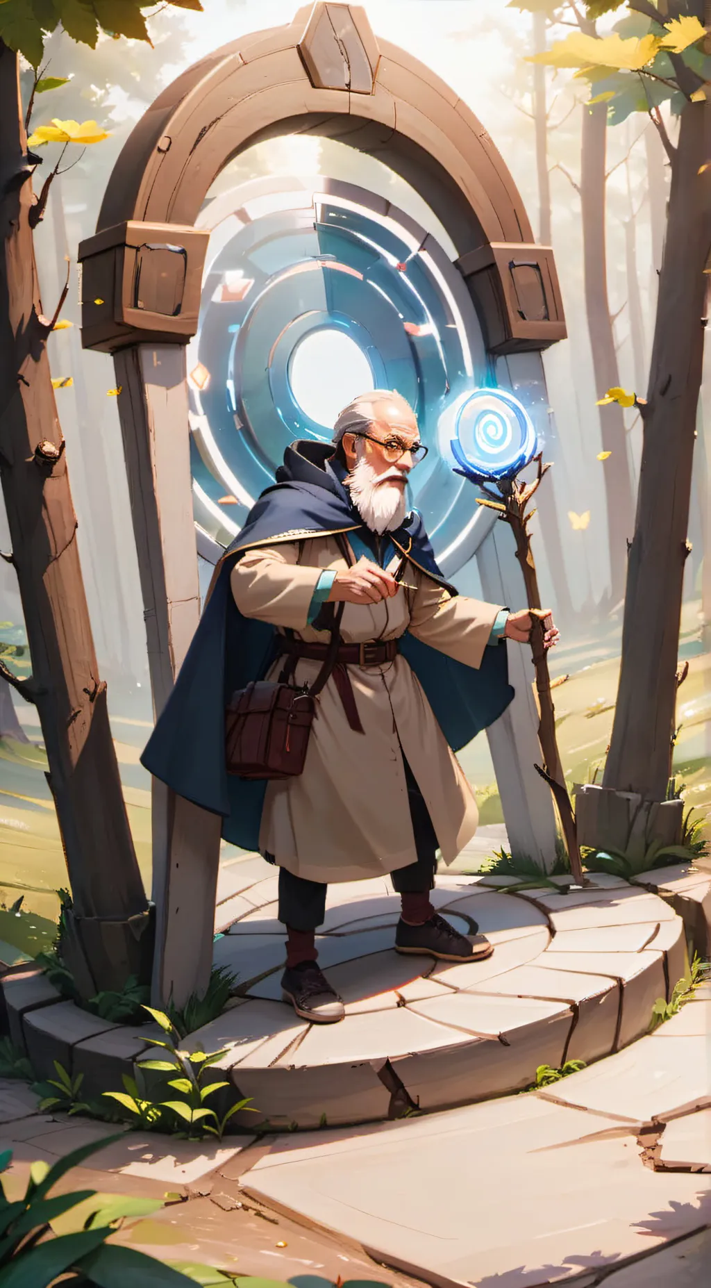 ai character: strange man background