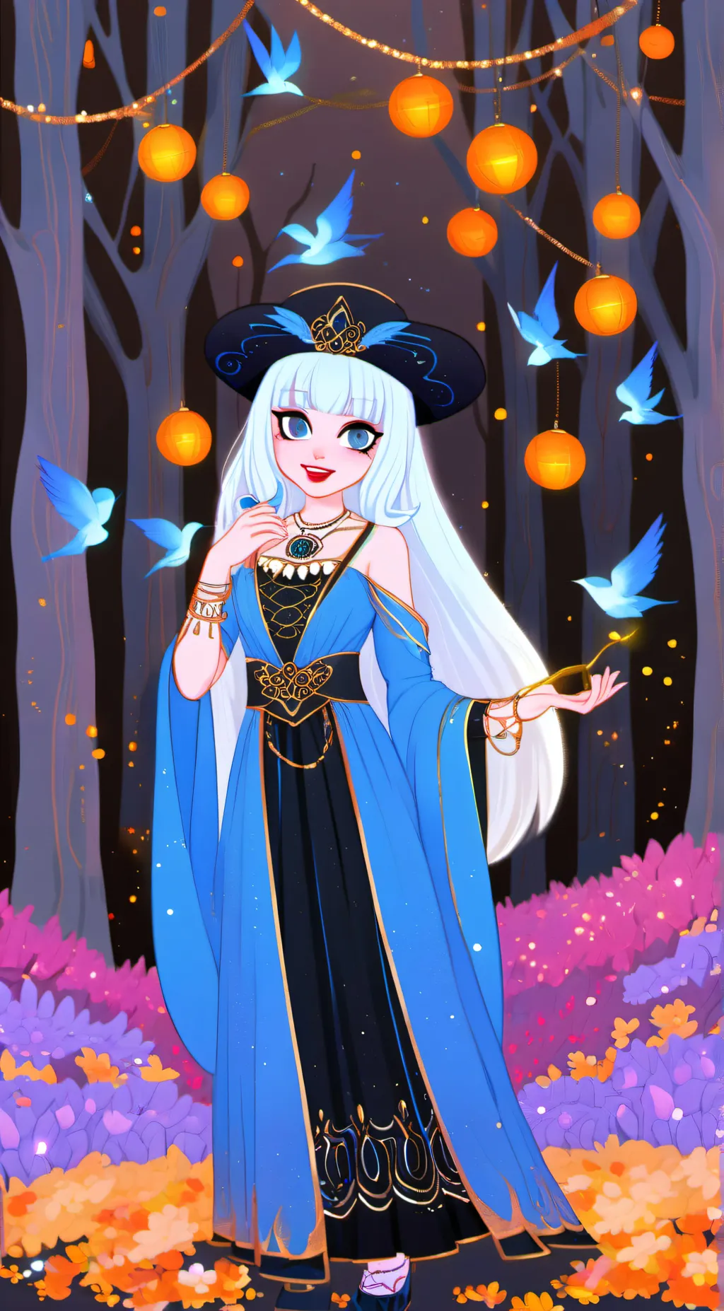 ai character: Angela Potter  background