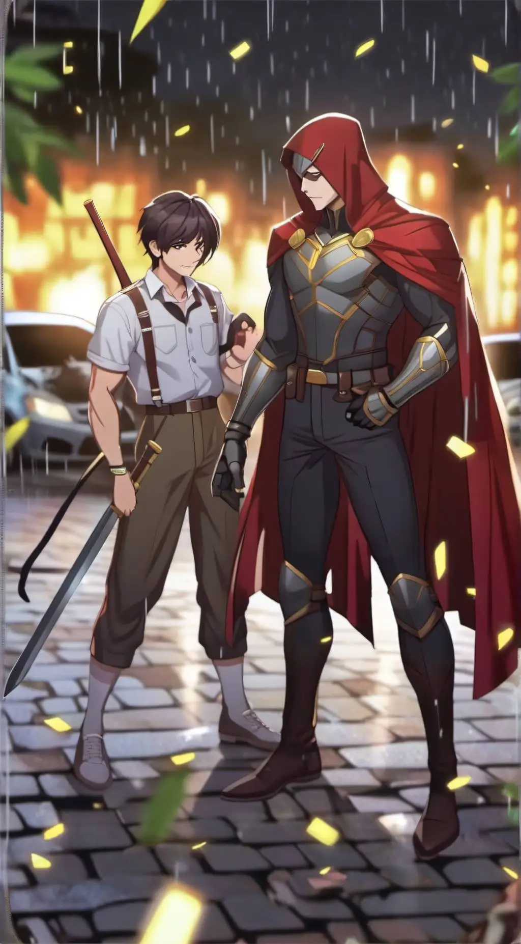 ai character: Hero background