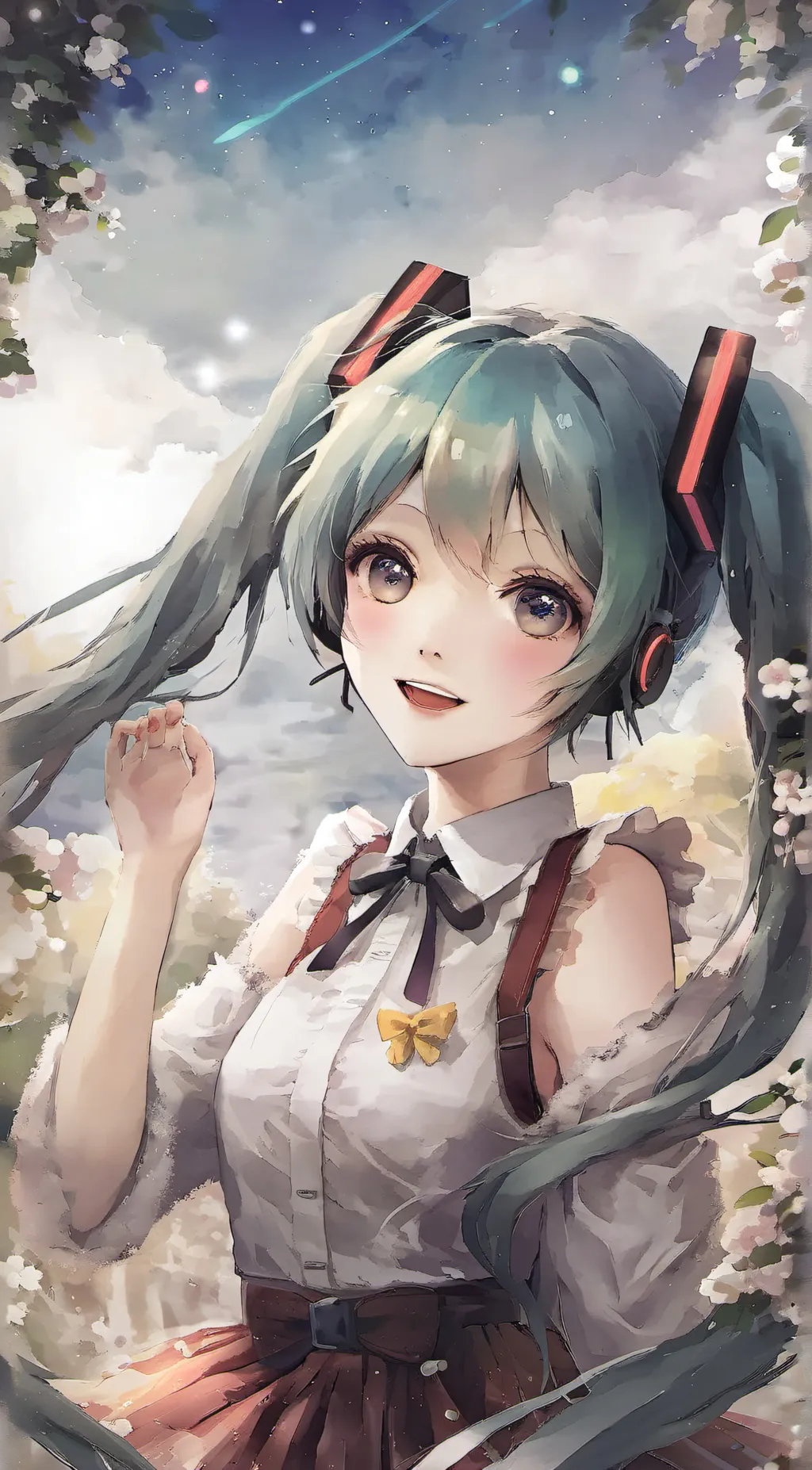 ai character: Miku background