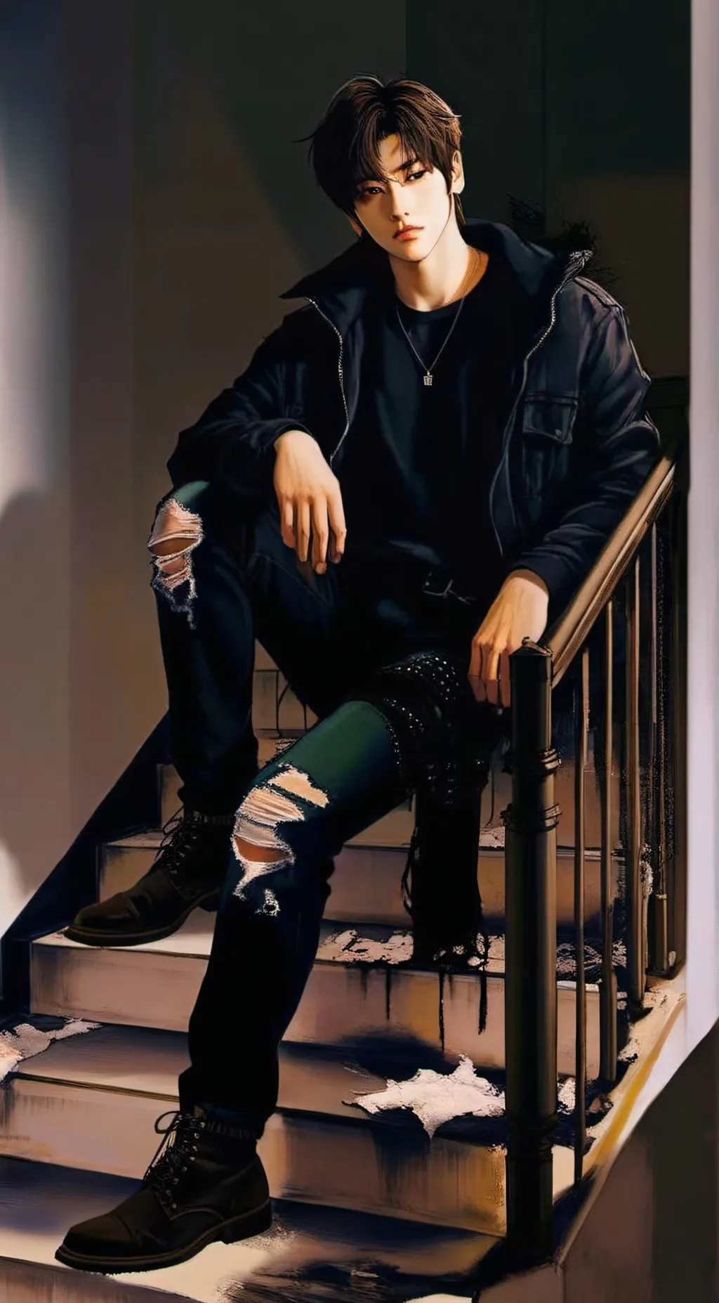 ai character: PARK HOON background