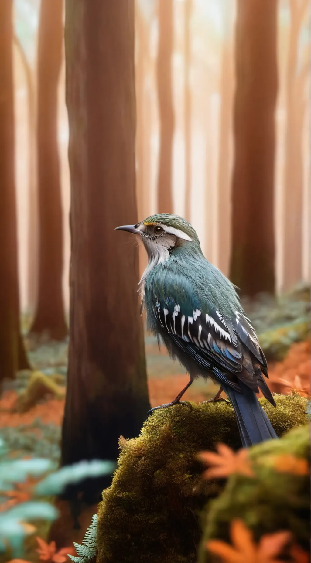 ai character: Mossy Forest background