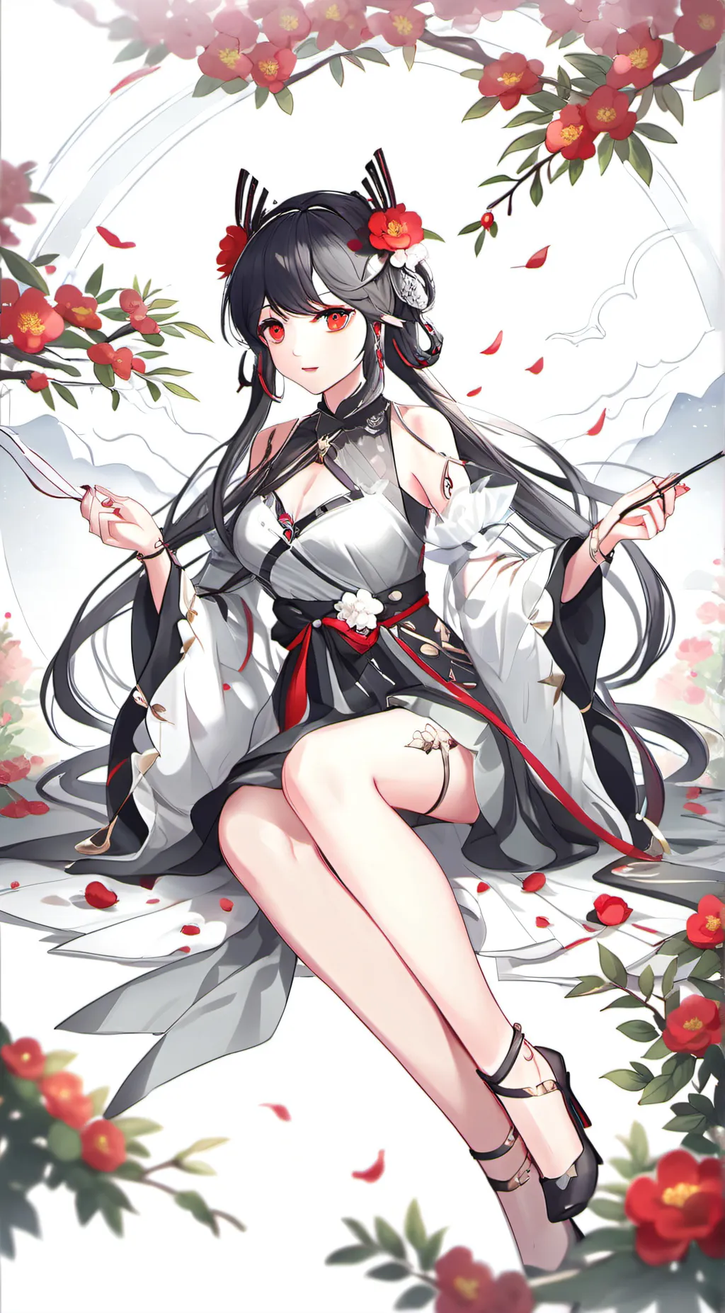 ai character: Rose background
