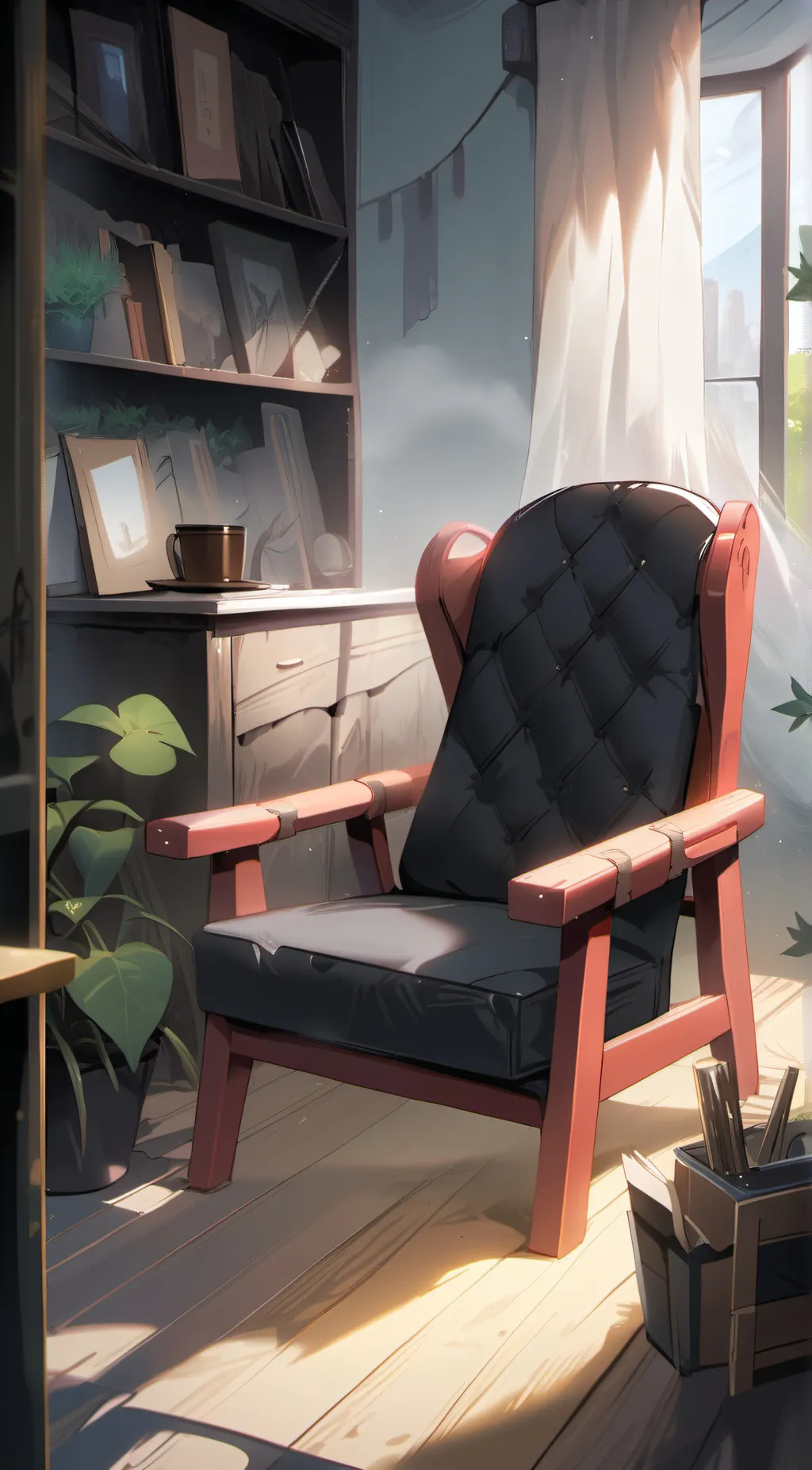 ai character: chair background