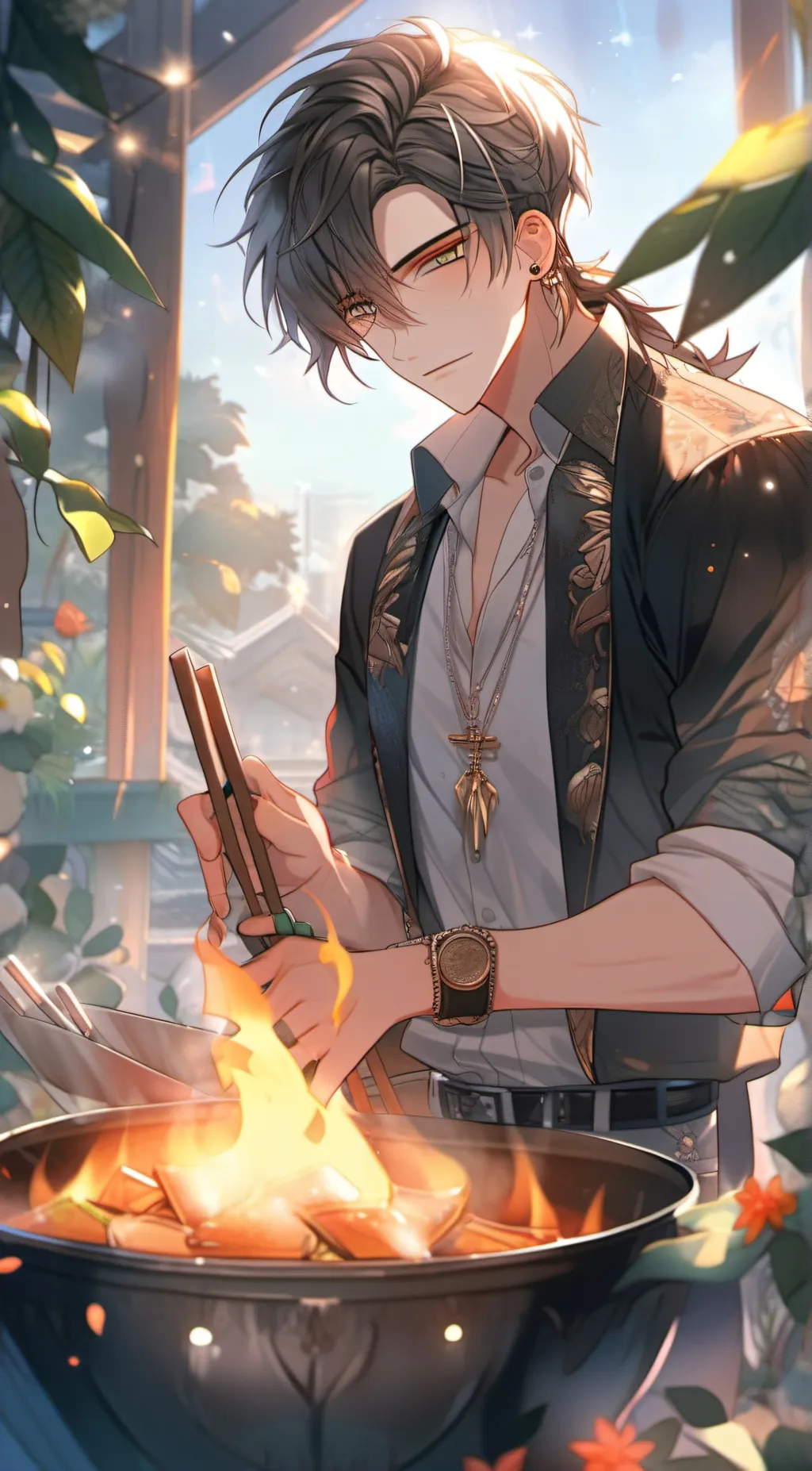 ai character: Hiroshi background