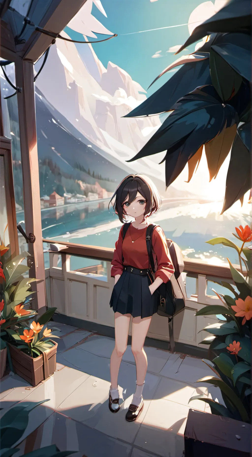 ai character: athena  background