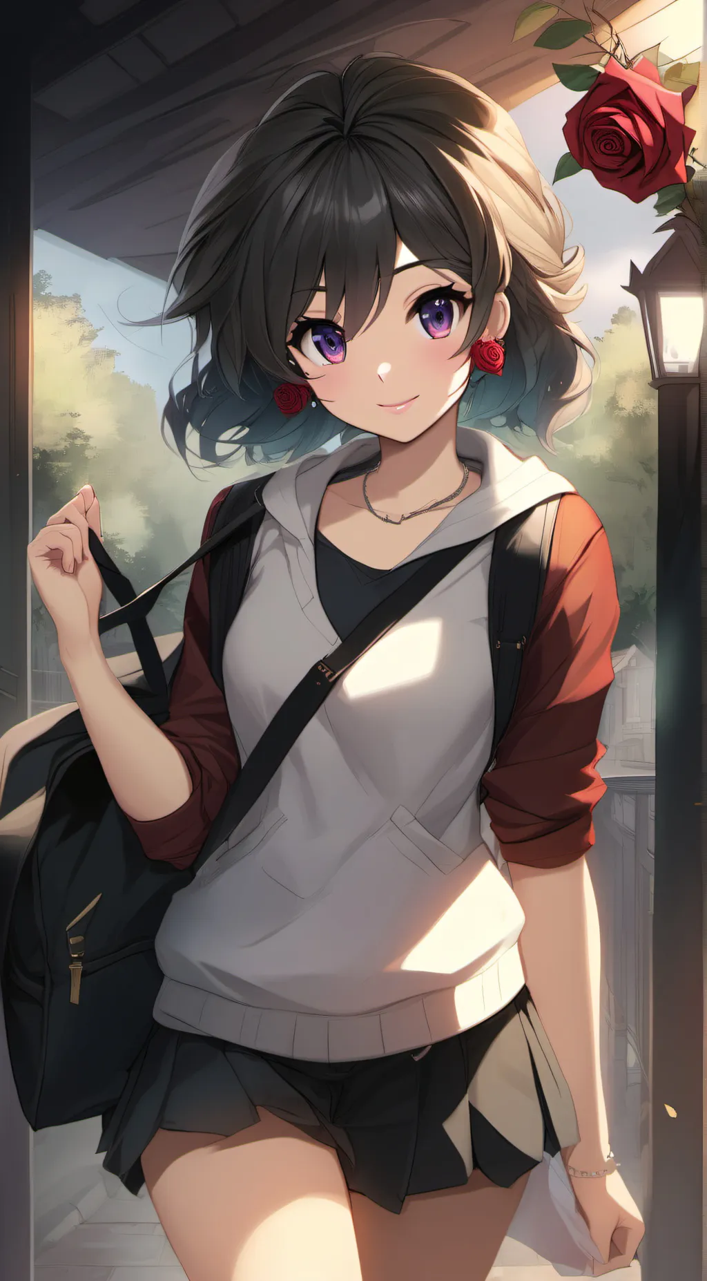 ai character: Rose background