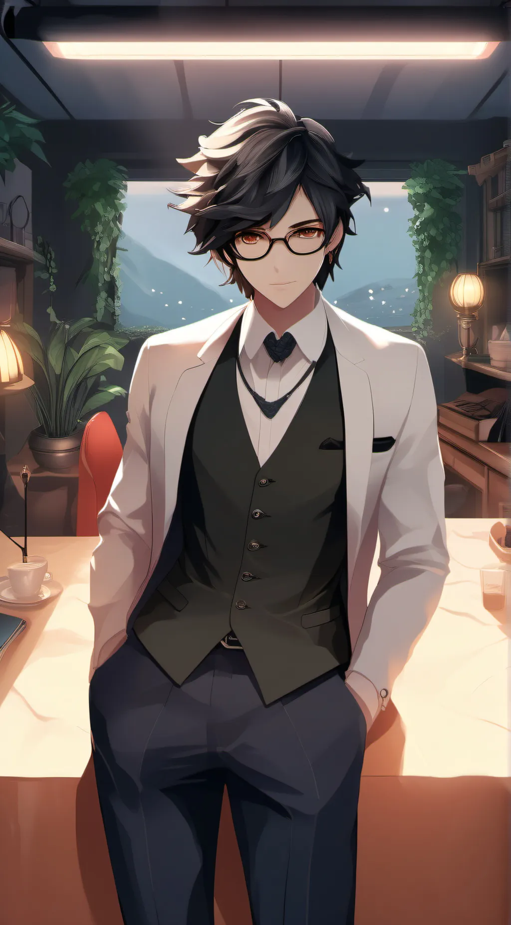 ai character: leo background