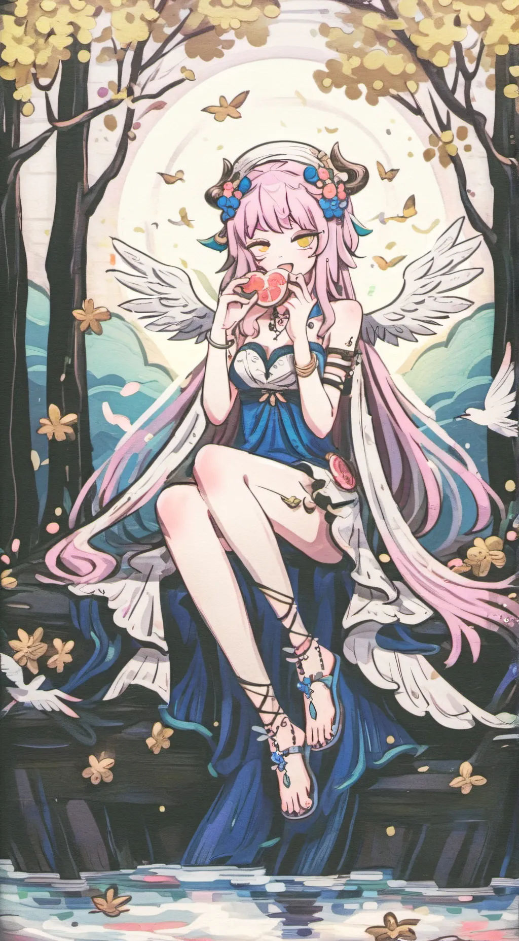 ai character: Fairy girl ☆ background