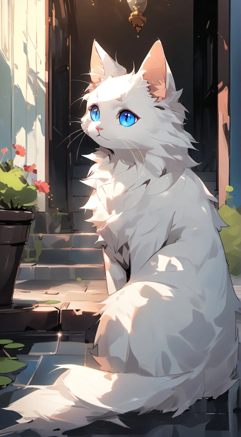 ai character: Snowflake☆ background