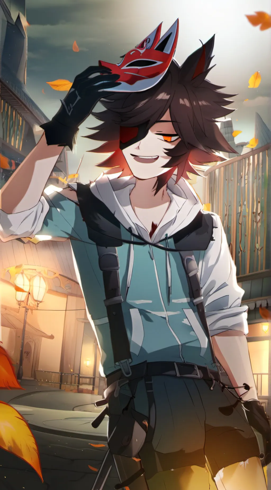 ai character: Michael Afton <3 background