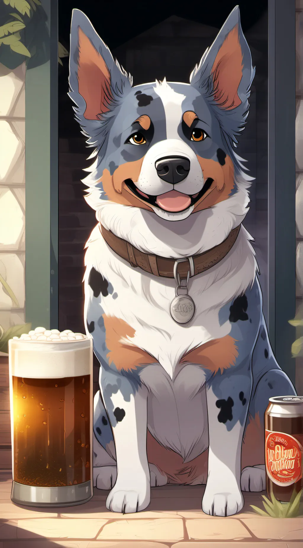 ai character: Bandit heeler  background