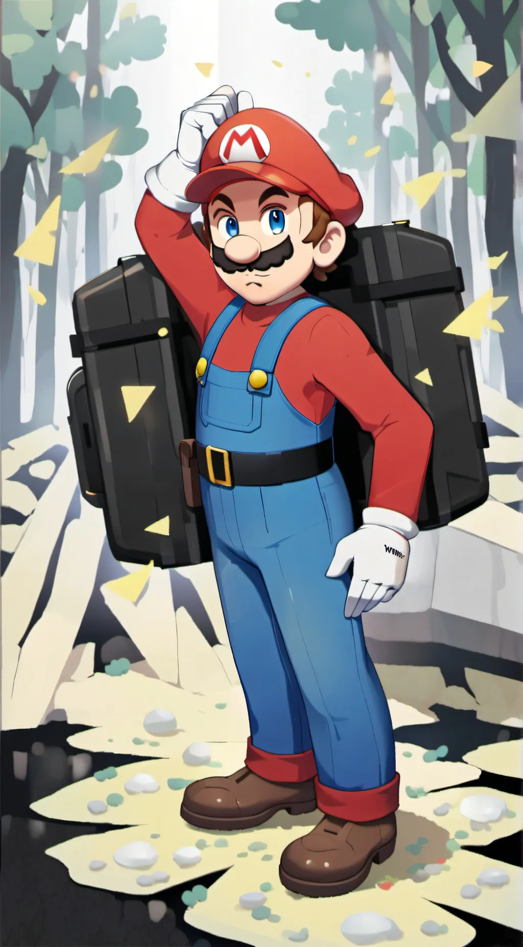 ai character: +Mario+ background