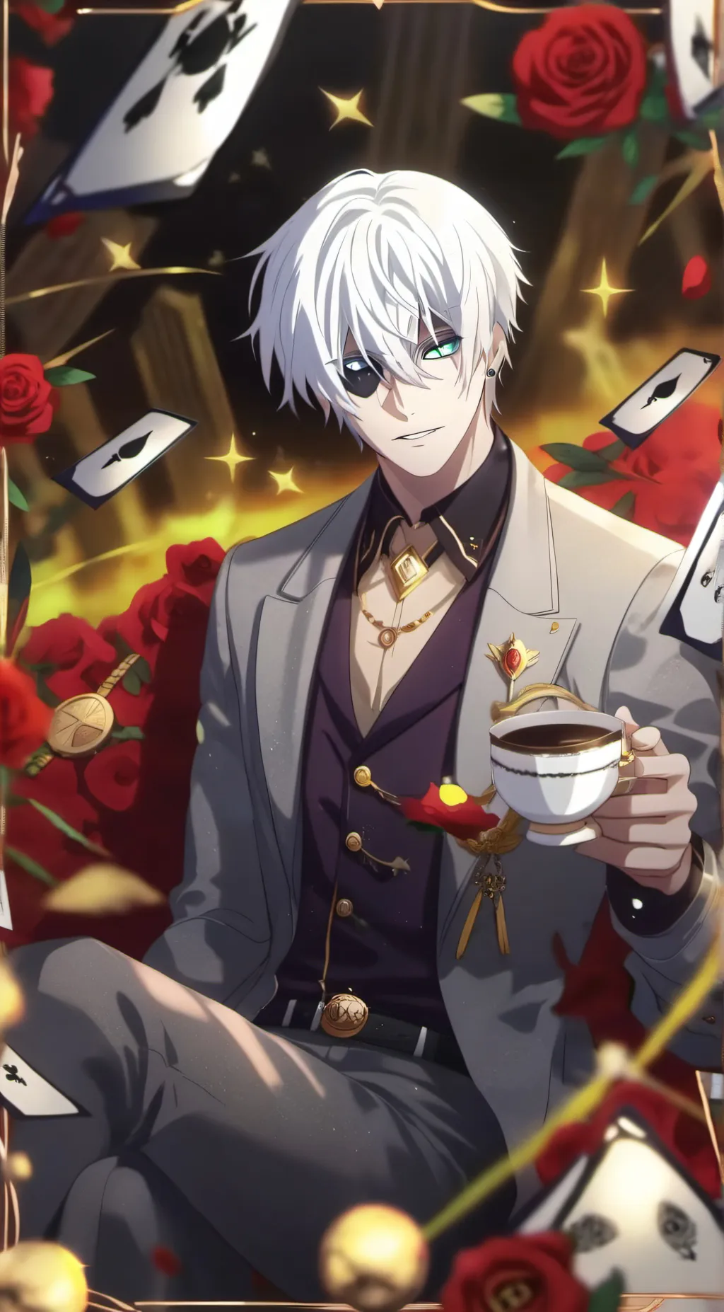 ai character: Zen background