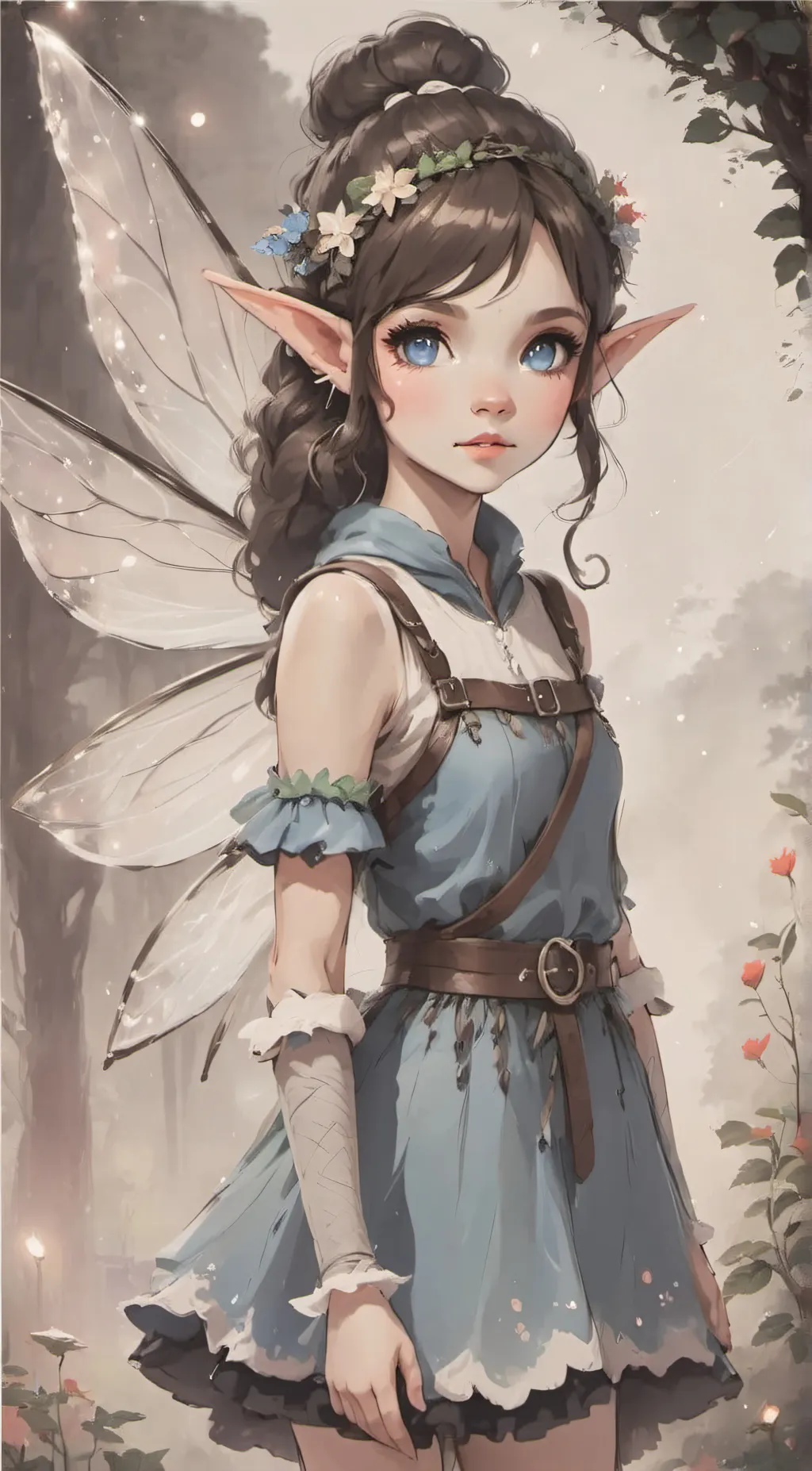 ai character: Aurora background