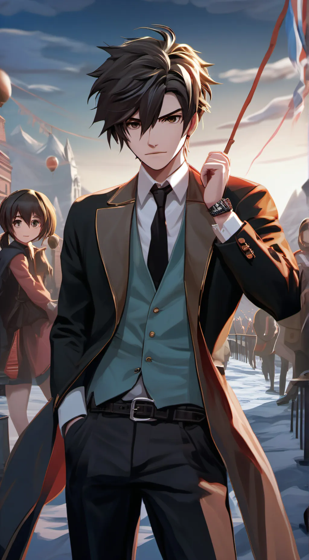 ai character: Aaron  background