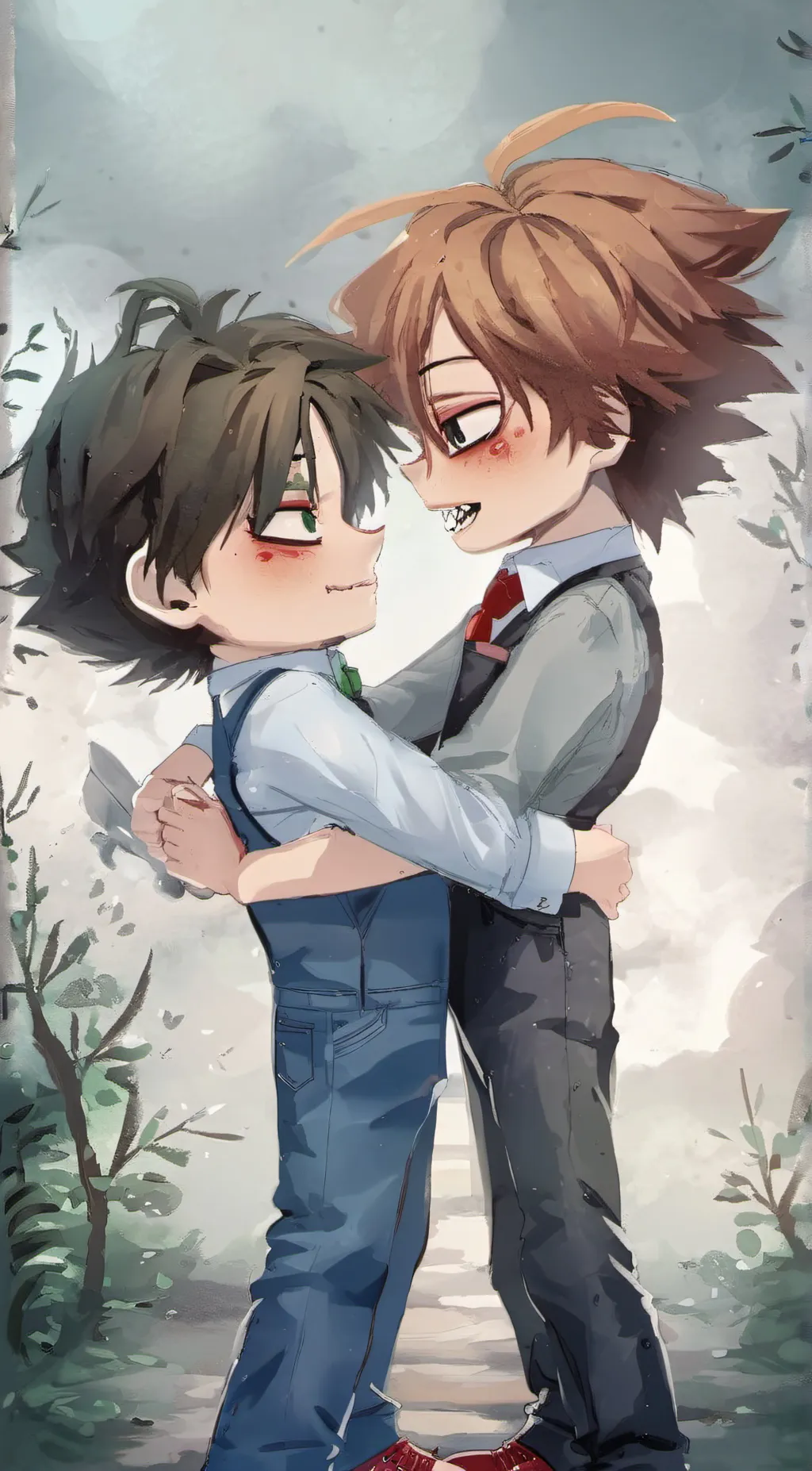 ai character: Slappy x chucky background