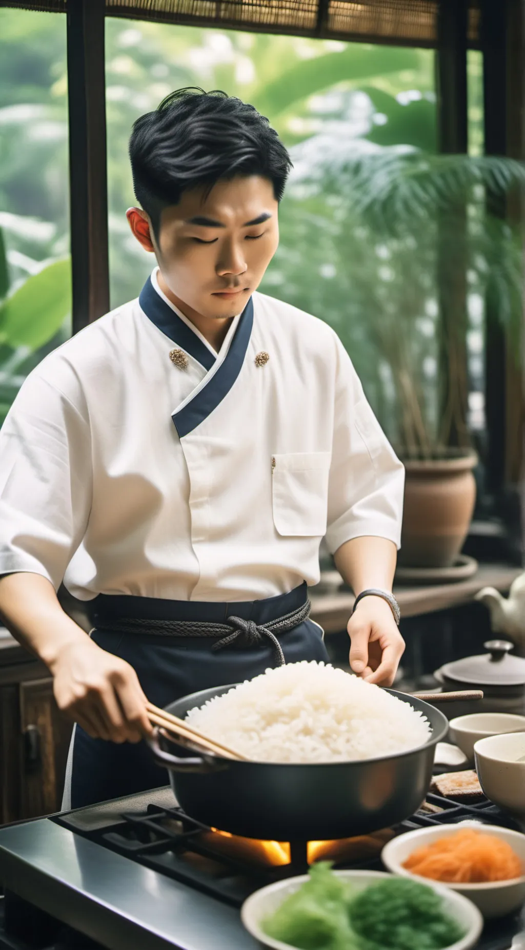 ai character: Asian son background