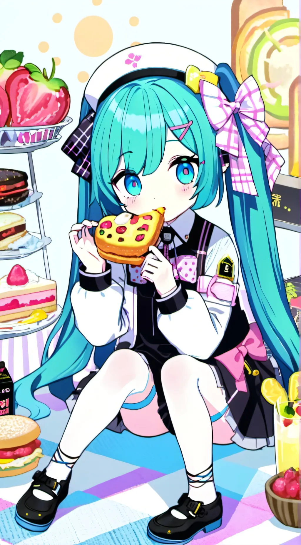 ai character: Hatsune miku background